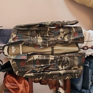 Camouflage twill jacket